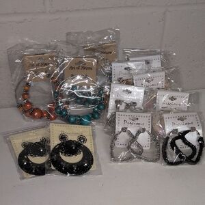 Bundle of Brand New Hoop Earrings, 12 sets, NWT